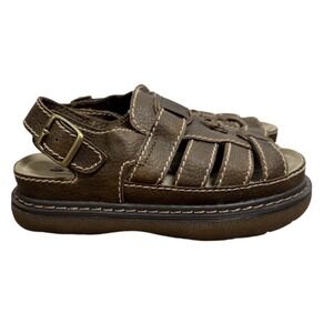 Route 66 Brown Leather Fisherman Sandals